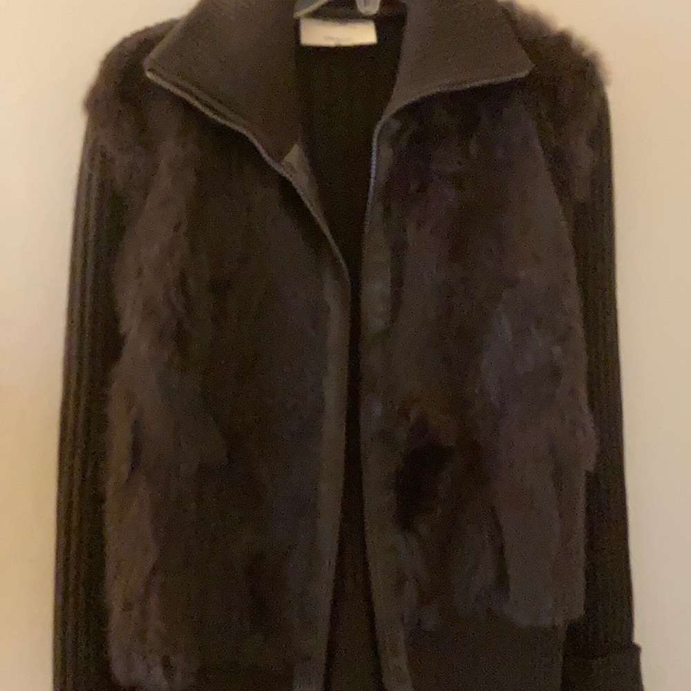 Women’s brand new fur front sweater